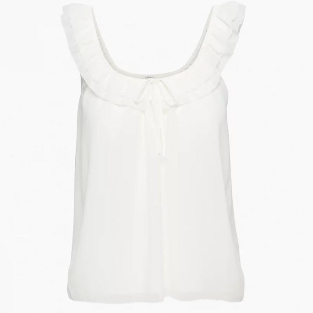 NWT Aritzia Wilfred Reverie Blouse in Light Birch - Size S